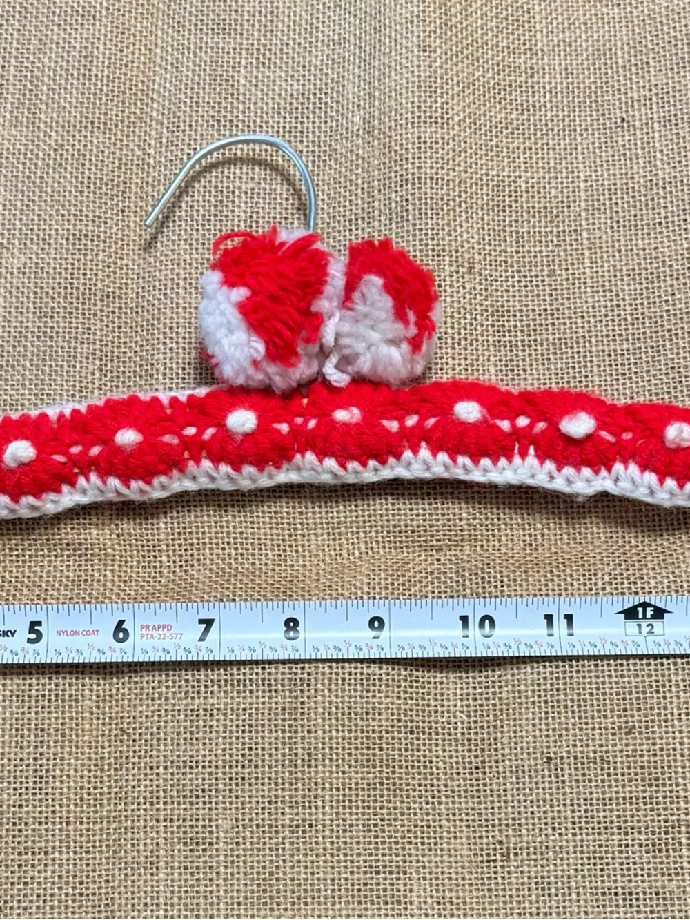 Vintage crochet hanger